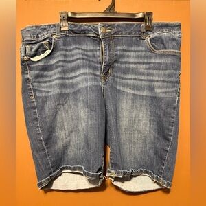 Maurices Dark Blue Jean Shorts for Women